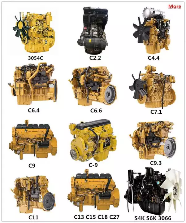 Stokda olan Caterpillar Mühərrikləri: C2.2, C4.4, C7.1, C9.3B, C13, C15 və C18