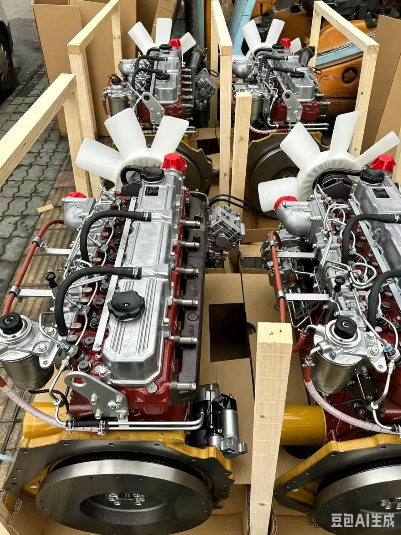 Stokda olan Mitsubishi S4S və S6S Dizel Mühərrikləri — Forkliftlər, Sürgülər və Süpürgələr üçün
